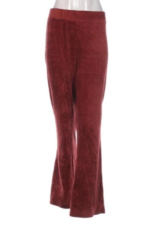 Pantaloni de velvet de femei Hema, Mărime XL, Culoare Roșu, Preț 38,99 Lei