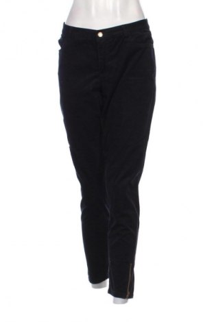 Pantaloni de velvet de femei Holly & Whyte By Lindex, Mărime L, Culoare Albastru, Preț 44,99 Lei