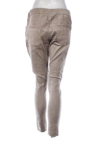 Pantaloni de velvet de femei Made In Italy, Mărime L, Culoare Bej, Preț 48,99 Lei