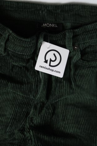 Pantaloni de velvet de femei Monki, Mărime S, Culoare Verde, Preț 33,99 Lei