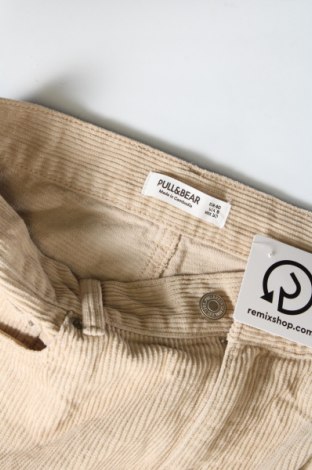 Damen Cordhose Pull&Bear, Größe M, Farbe Beige, Preis 8,99 €