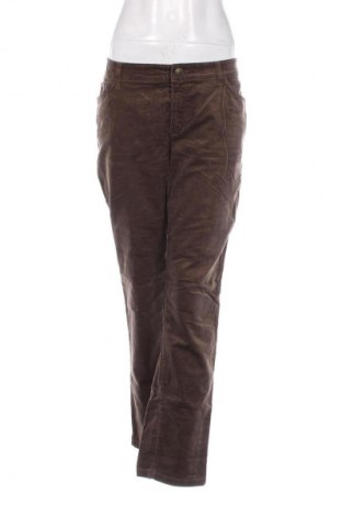 Pantaloni de velvet de femei Yessica, Mărime XL, Culoare Maro, Preț 33,99 Lei