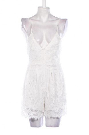 Women's short jumpsuit, Mărime XS, Culoare Ecru, Preț 58,99 Lei