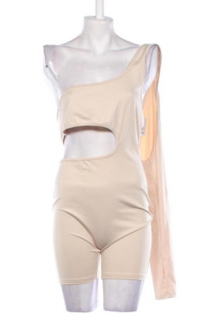 Kurzer Damenoverall, Größe M, Farbe Beige, Preis € 15,49