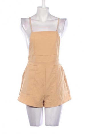 Kurzer Damenoverall Zaful, Größe L, Farbe Beige, Preis 19,49 €