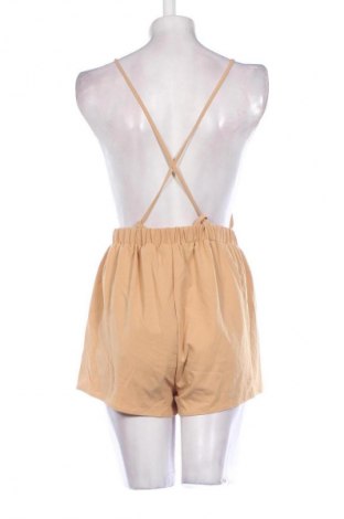 Kurzer Damenoverall Zaful, Größe L, Farbe Beige, Preis 19,49 €