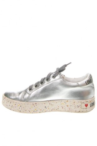 Damenschuhe Love Moschino, Größe 37, Farbe Silber, Preis 98,26 €