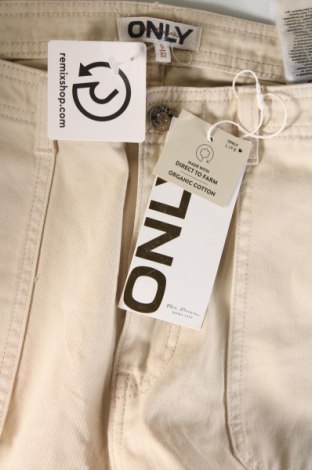 Pantaloni de femei ONLY, Mărime S, Culoare Ecru, Preț 111,99 Lei