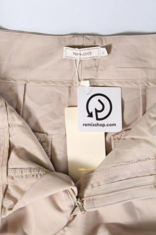 Pantaloni de femei Vera & Lucy, Mărime L, Culoare Bej, Preț 60,99 Lei