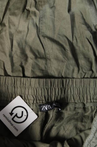 Pantaloni de femei Zara, Mărime XL, Culoare Verde, Preț 44,99 Lei