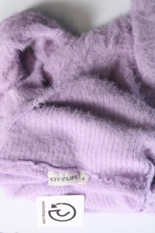 Damenpullover City life, Größe L, Farbe Lila, Preis € 8,49