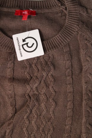 Damski sweter Edc By Esprit, Rozmiar L, Kolor Brązowy, Cena 33,99 zł