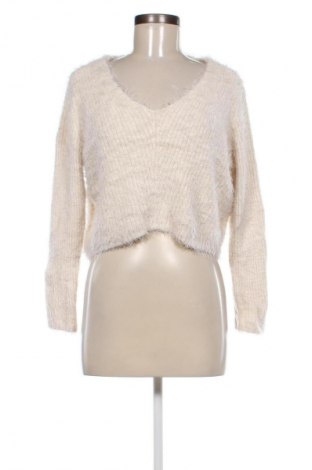 Damski sweter H&M Divided, Rozmiar L, Kolor ecru, Cena 23,99 zł