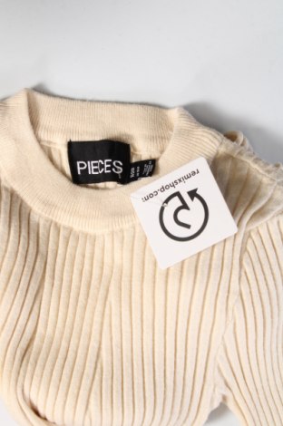 Damenpullover Pieces, Größe S, Farbe Beige, Preis € 8,99