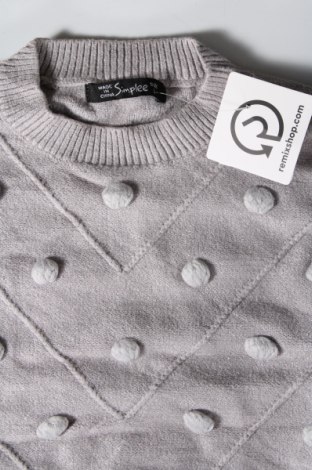 Damski sweter Simple, Rozmiar L, Kolor Szary, Cena 46,99 zł