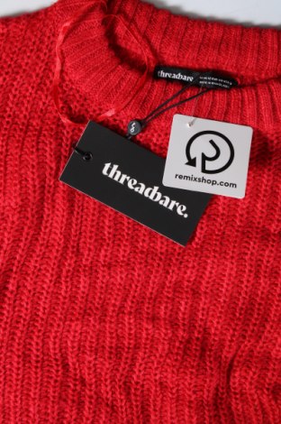 Damski sweter Threadbare, Rozmiar M, Kolor Czerwony, Cena 37,99 zł