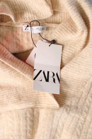 Дамски пуловер Zara, Размер S, Цвят Бежов, Цена 34,99 лв.