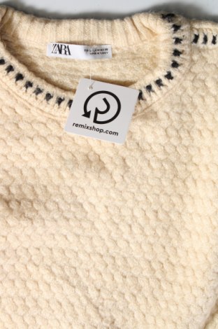 Damski sweter Zara, Rozmiar M, Kolor Beżowy, Cena 47,99 zł