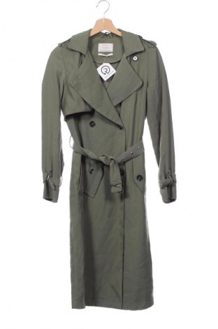 Trench de femei Bershka, Mărime XS, Culoare Verde, Preț 78,99 Lei