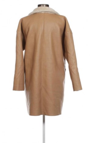 Damen Ledermantel, Größe M, Farbe Beige, Preis 70,99 €