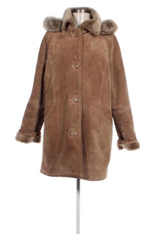 Damen Ledermantel SAKI, Größe M, Farbe Beige, Preis € 94,63