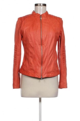 Damen Lederjacke, Größe M, Farbe Orange, Preis € 19,99