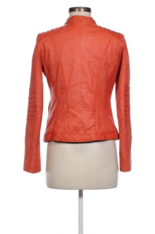 Damen Lederjacke, Größe M, Farbe Orange, Preis € 19,99