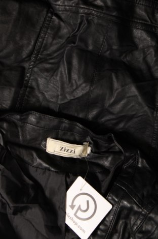 Damen Lederjacke Zizzi, Größe L, Farbe Schwarz, Preis € 19,49