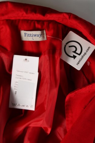 Damenmantel Fittiway, Größe L, Farbe Rot, Preis € 33,99