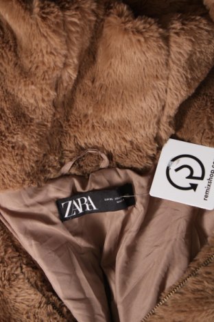 Дамско палто Zara, Размер XL, Цвят Кафяв, Цена 17,99 лв.