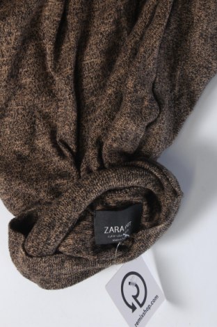 Дамско полo Zara Knitwear, Размер M, Цвят Кафяв, Цена 27,49 лв.