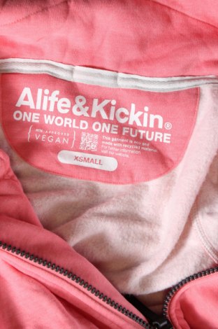 Дамско спортно горнище Alife And Kickin, Размер XS, Цвят Розов, Цена 17,49 лв.