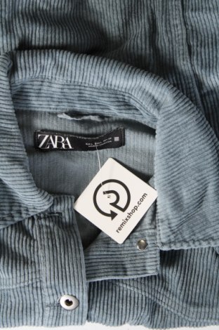 Дамско яке Zara, Размер L, Цвят Син, Цена 31,99 лв.