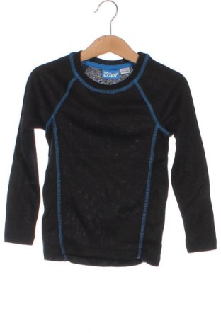 Kinder Shirt Crivit, Größe 4-5y/ 110-116 cm, Farbe Schwarz, Preis 9,49 €