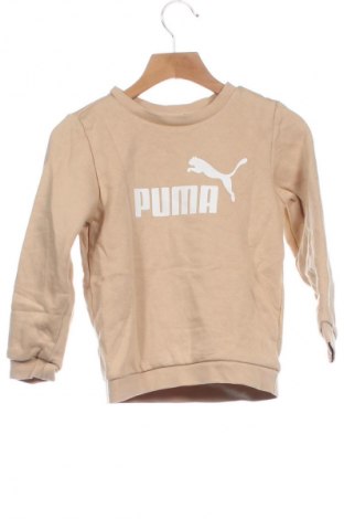 Детска блуза PUMA, Размер 3-4y/ 104-110 см, Цвят Бежов, Цена 32,49 лв.