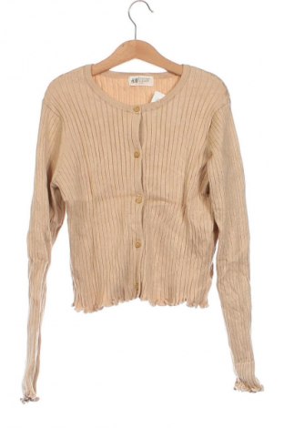 Kinder Strickjacke H&M, Größe 8-9y/ 134-140 cm, Farbe Beige, Preis € 10,49