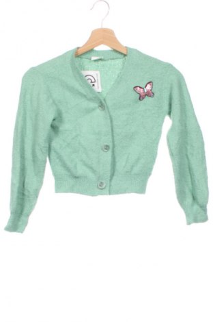 Kinder Strickjacke S.Oliver, Größe 7-8y/ 128-134 cm, Farbe Grün, Preis 9,49 €