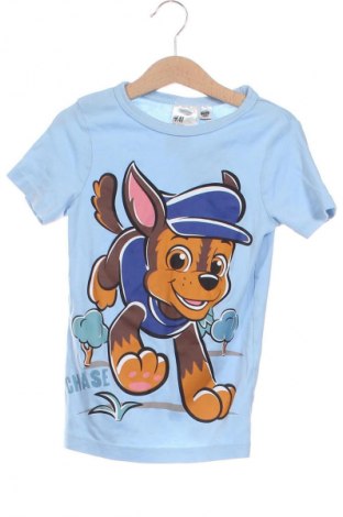 Kinder T-Shirt H&M, Größe 6-7y/ 122-128 cm, Farbe Blau, Preis 4,99 €