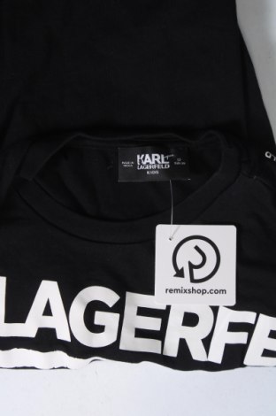 Kinder T-Shirt Karl Lagerfeld, Größe 10-11y/ 146-152 cm, Farbe Schwarz, Preis 17,39 €