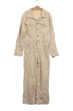 Kinder Overall Zara, Größe 11-12y/ 152-158 cm, Farbe Beige, Preis 6,49 €