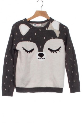 Kinderpullover H&M, Größe 6-7y/ 122-128 cm, Farbe Grau, Preis € 5,99