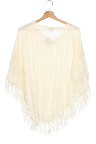 Kinderponcho Design By Kappahl, Größe 14-15y/ 168-170 cm, Farbe Weiß, Preis 6,49 €