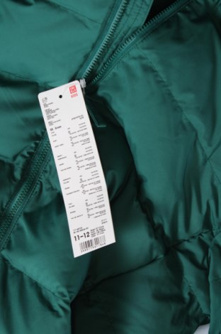 Detská bunda  Uniqlo, Veľkosť 11-12y/ 152-158 cm, Farba Zelená, Cena  40,00 €