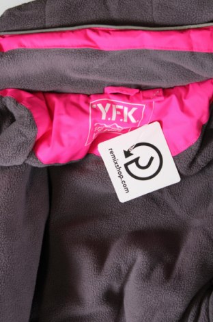 Kinderjacke für Wintersport Y.F.K., Größe 8-9y/ 134-140 cm, Farbe Rosa, Preis 17,49 €