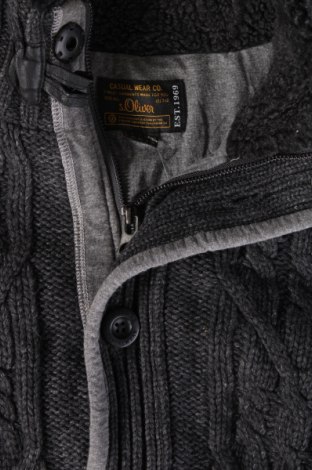 Herren Strickjacke S.Oliver, Größe L, Farbe Grau, Preis 20,99 €