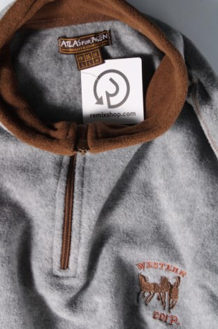 Ανδρική μπλούζα fleece Atlas For Men, Μέγεθος L, Χρώμα Γκρί, Τιμή 7,49 €