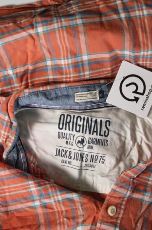 Ανδρικό πουκάμισο Jack & Jones, Μέγεθος XL, Χρώμα Πορτοκαλί, Τιμή 7,99 €