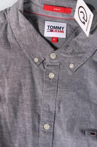 Męska koszula Tommy Jeans, Rozmiar XL, Kolor Szary, Cena 102,99 zł