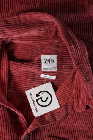 Ανδρικό πουκάμισο Zara, Μέγεθος L, Χρώμα Σάπιο μήλο, Τιμή 8,99 €