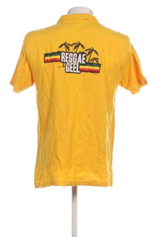 Herren T-Shirt Best Connections, Größe XL, Farbe Gelb, Preis 10,99 €